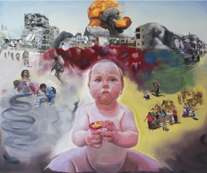 Tedi Lena, Where is my home, 2016, oil on canvas, 120 x 100cm